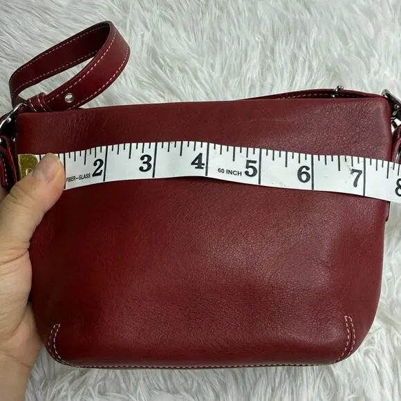 Vintage COACH y2k  Red Demi Legacy Mini Duffle bag - Picture 12 of 14
